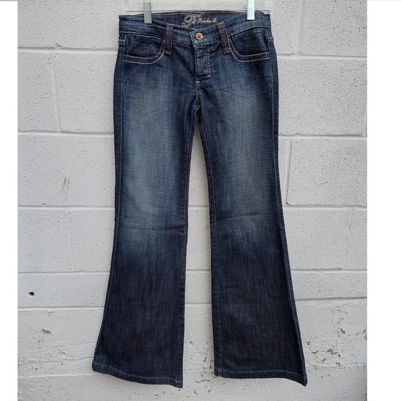 Frankie B. Flare Leg Low Rise Jeans 4 x 34 - Picture 1 of 6